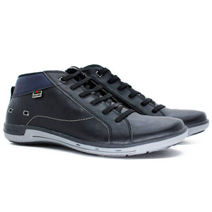 Sapatênis Bota Material Vegano Macio Premium cor Preto