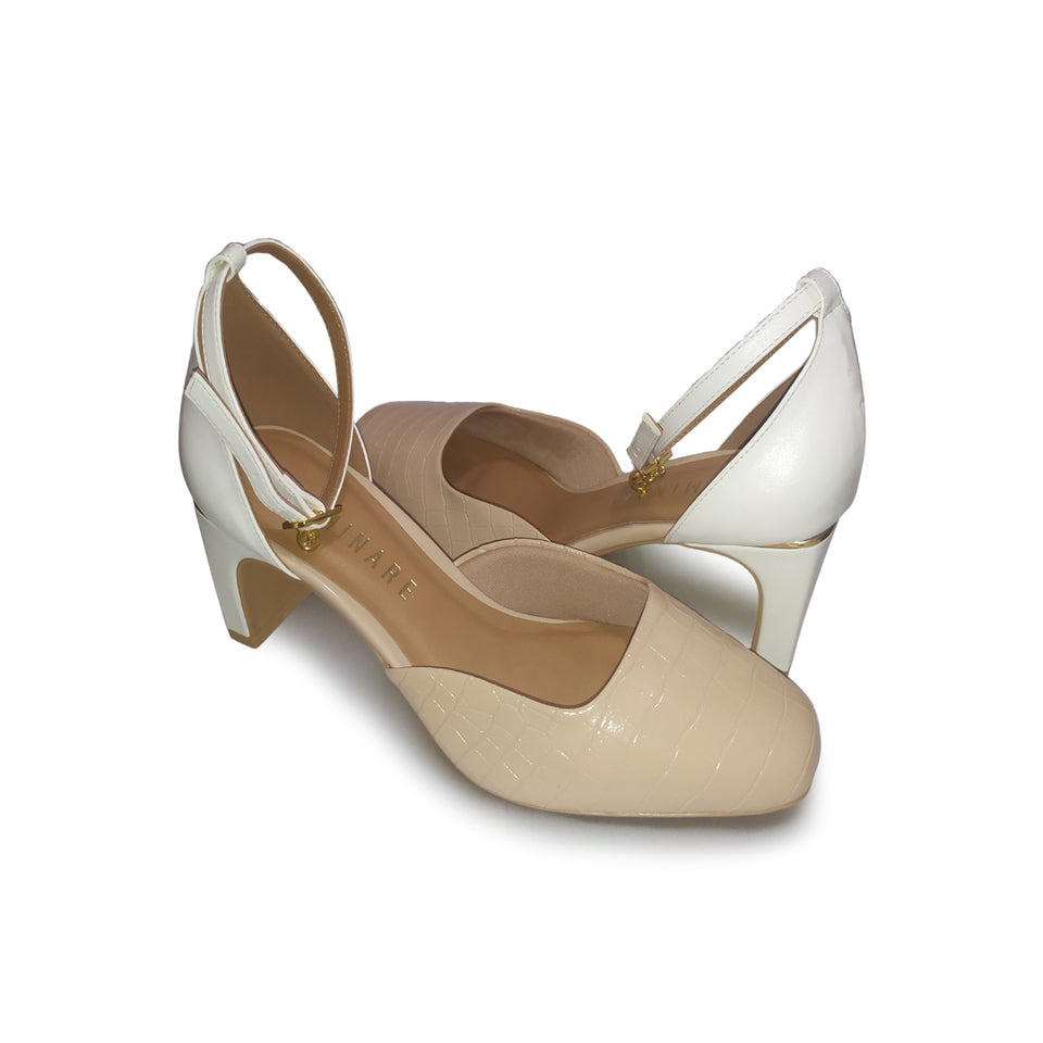 Sandália Feminina Salto 6cm Moderno Elegante cor Bistrô