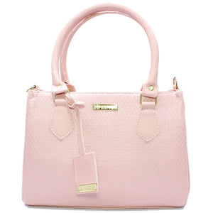 Kit Feminino 3 em 1 - Bolsa Rose + Carteira cor Rose + Brinco